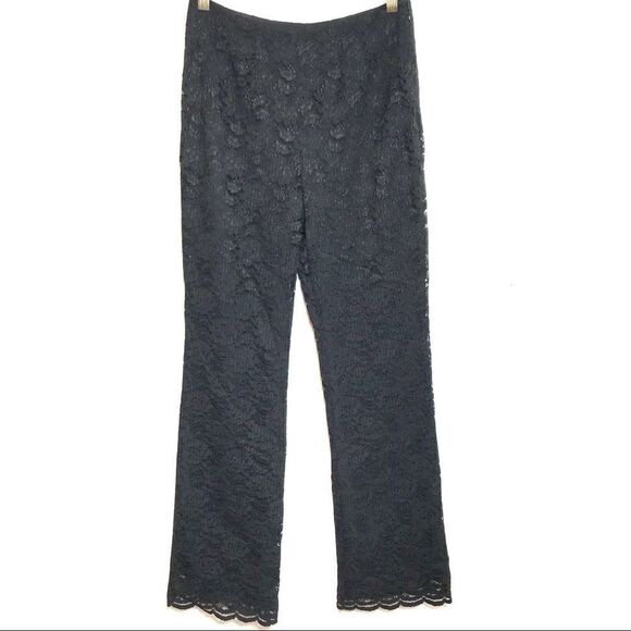 Valerie Separates Black Lace Pants, Size 4 - Picture 2 of 8